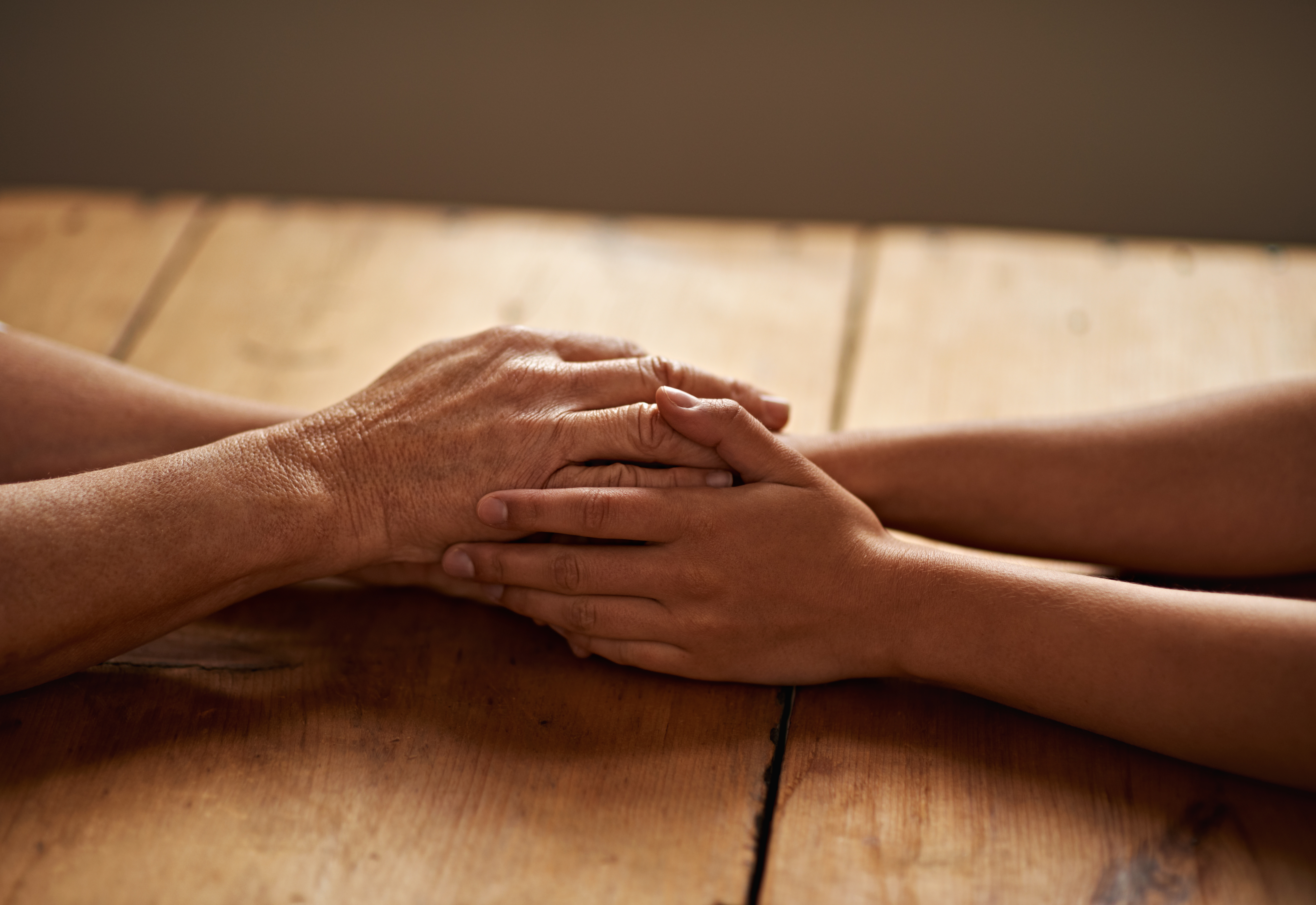 Mother and Daughter Holding Hands