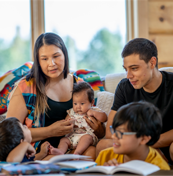 Family with kids